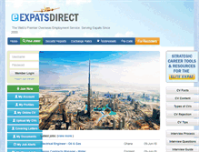 Tablet Screenshot of expatsdirect.com